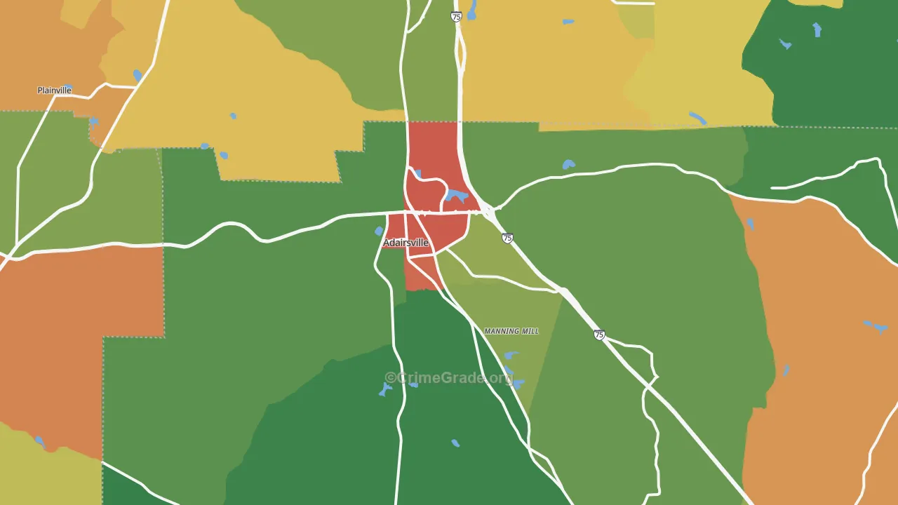 30103, GA Map of Theft Rates