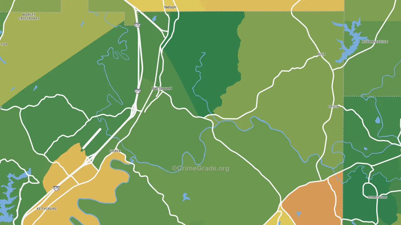 30107, GA Map of Theft Rates