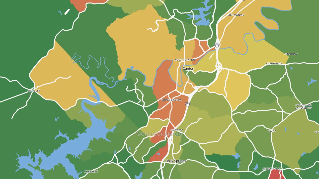 30114, GA Map of Theft Rates