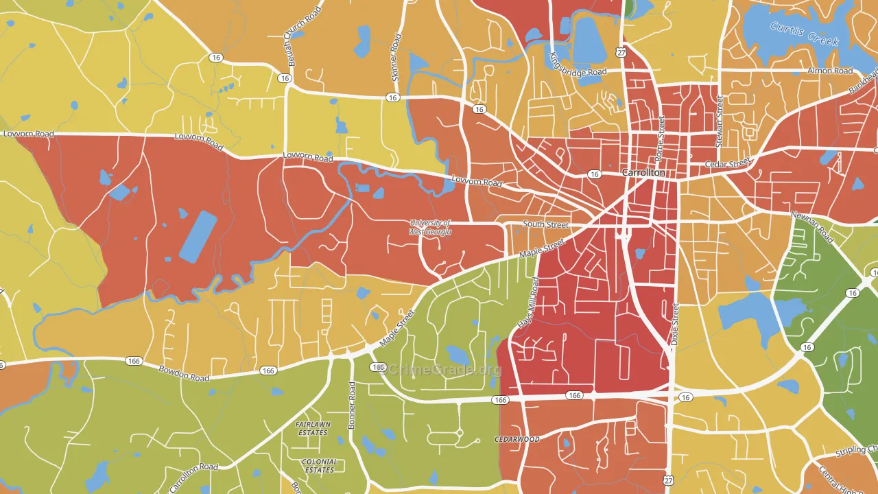 30118, GA Map of Theft Rates