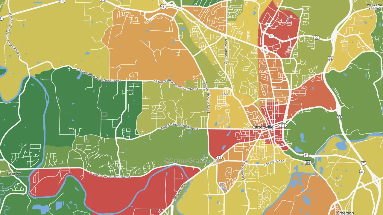30120, GA Map of Theft Rates
