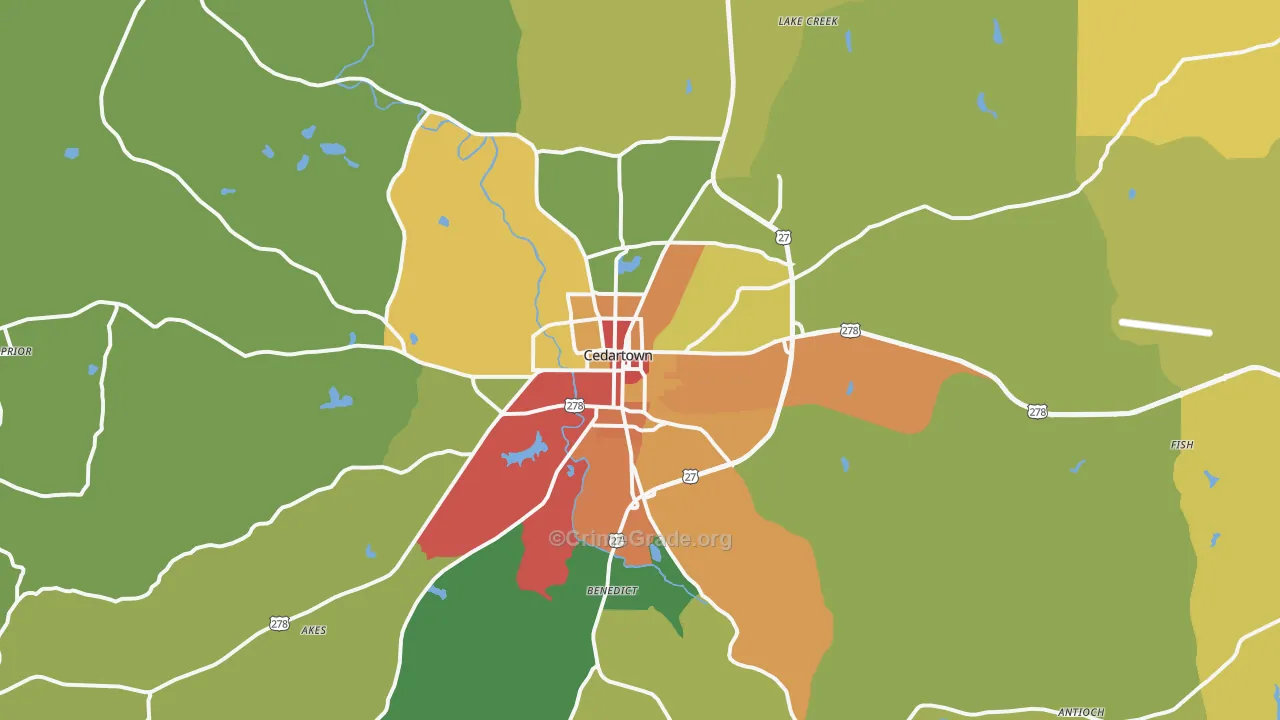 30125, GA Map of Theft Rates