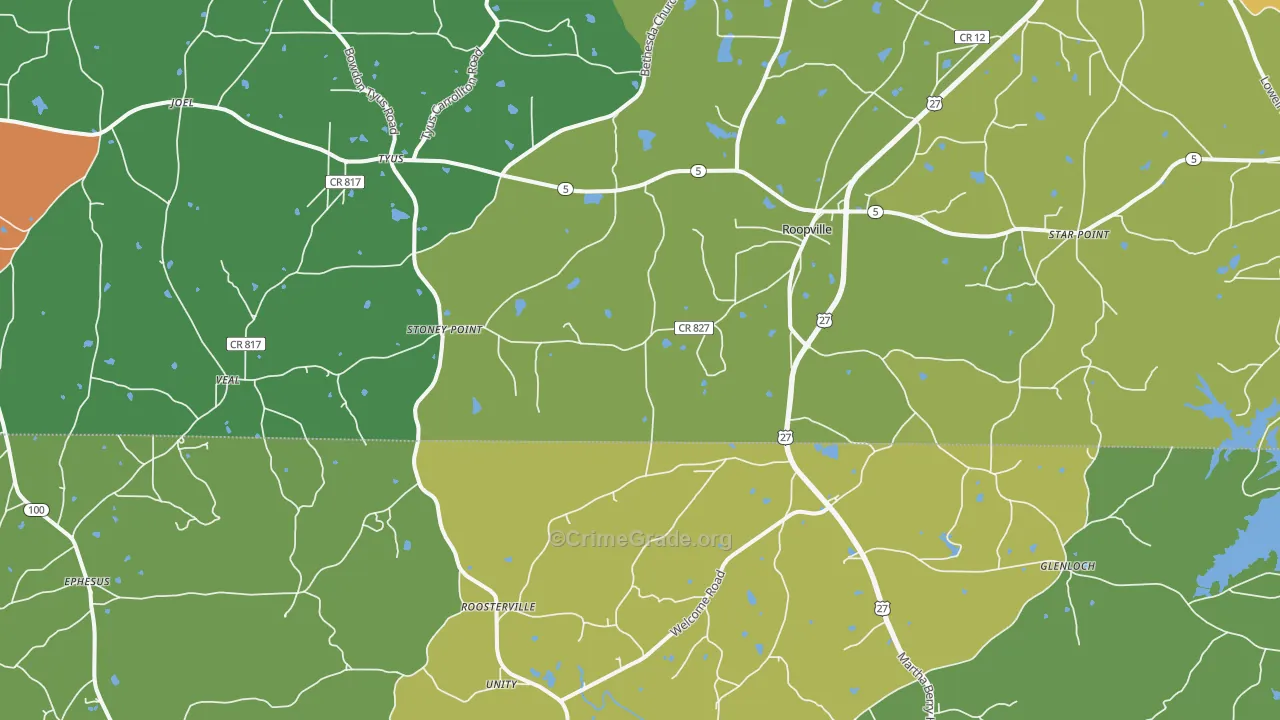 30170, GA Map of Theft Rates