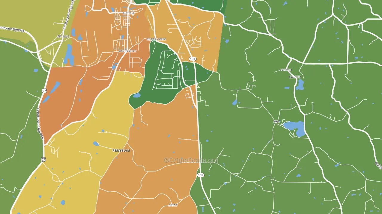 30173, GA Map of Theft Rates
