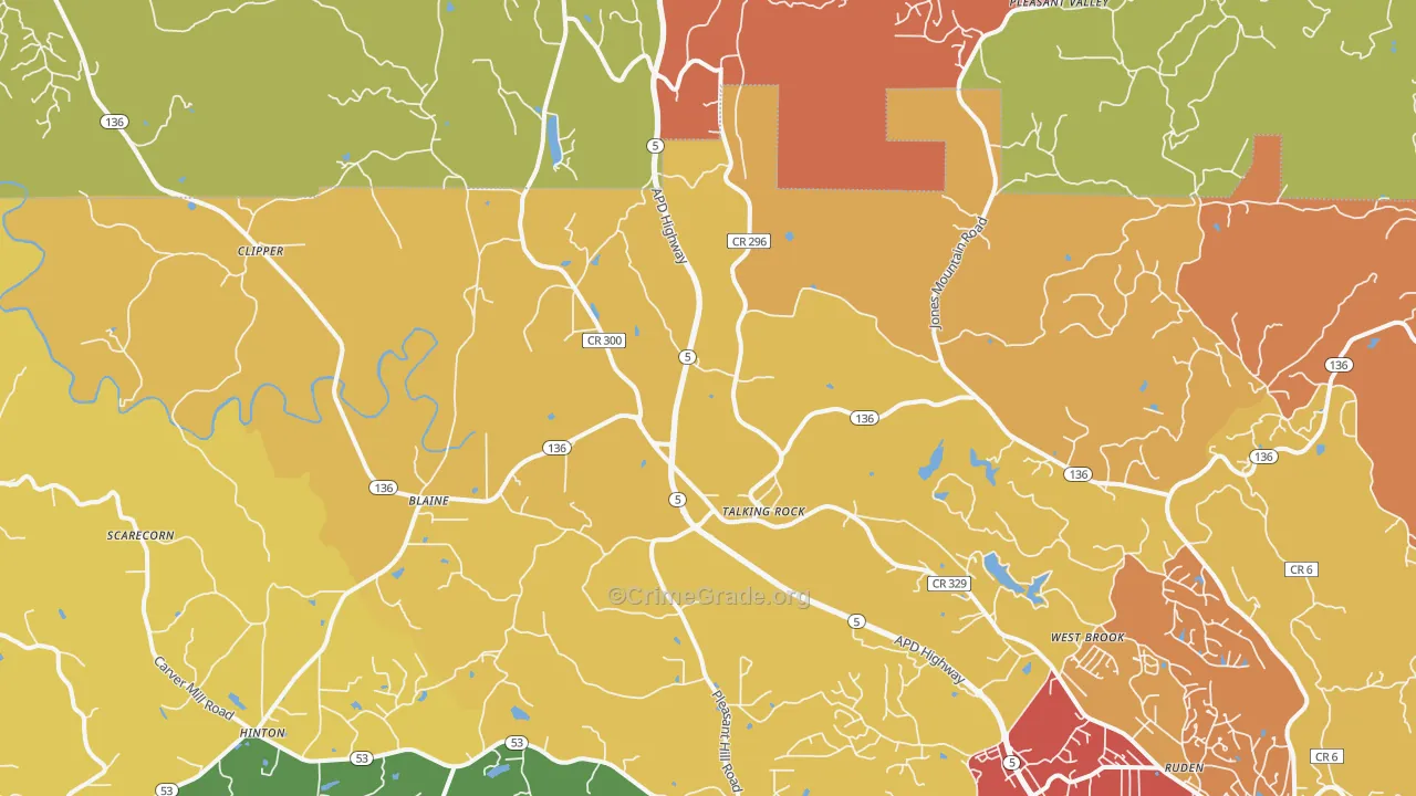 30175, GA Map of Theft Rates