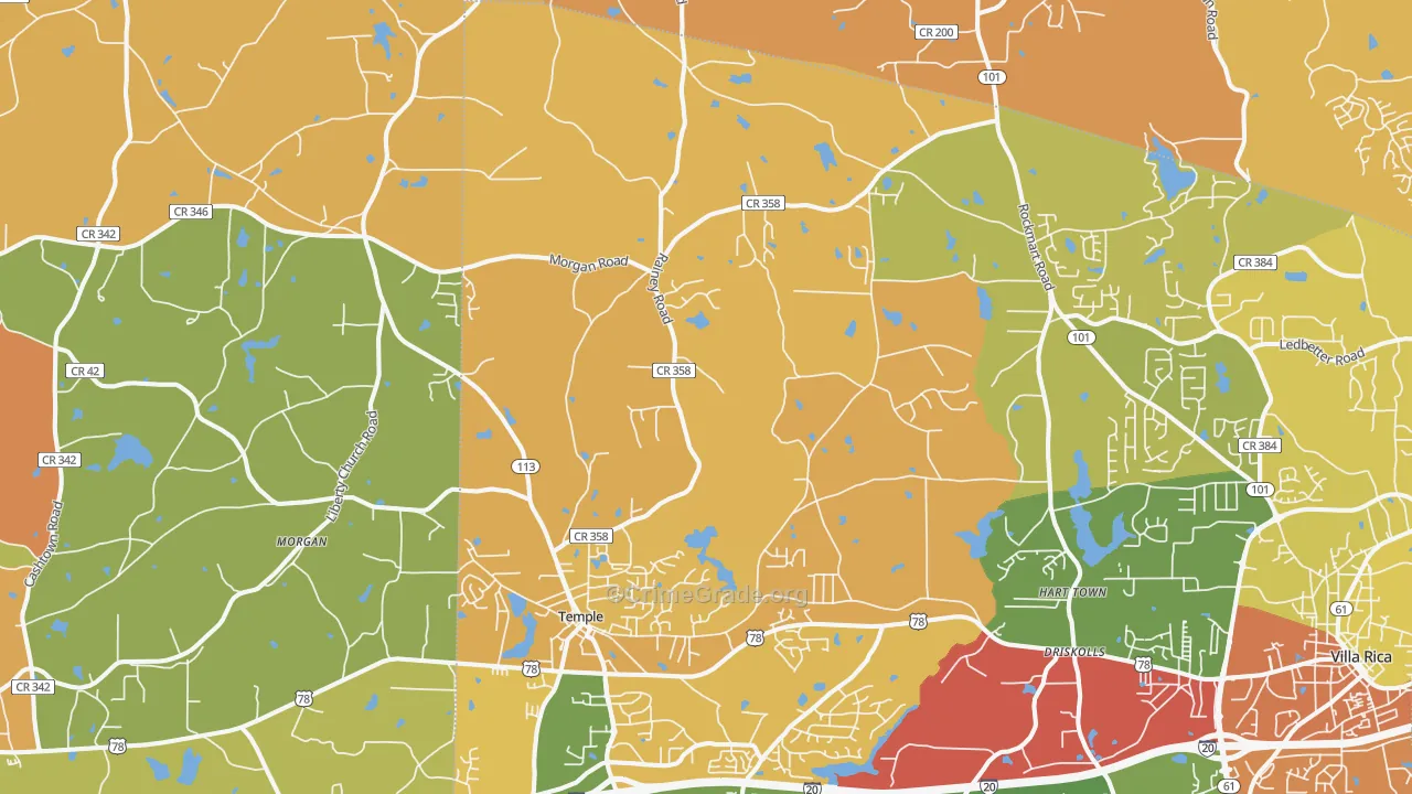 30179, GA Map of Theft Rates