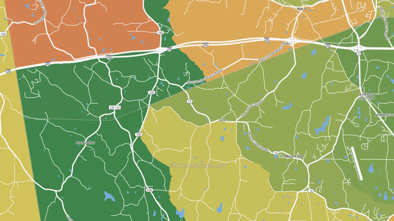 30182, GA Map of Theft Rates