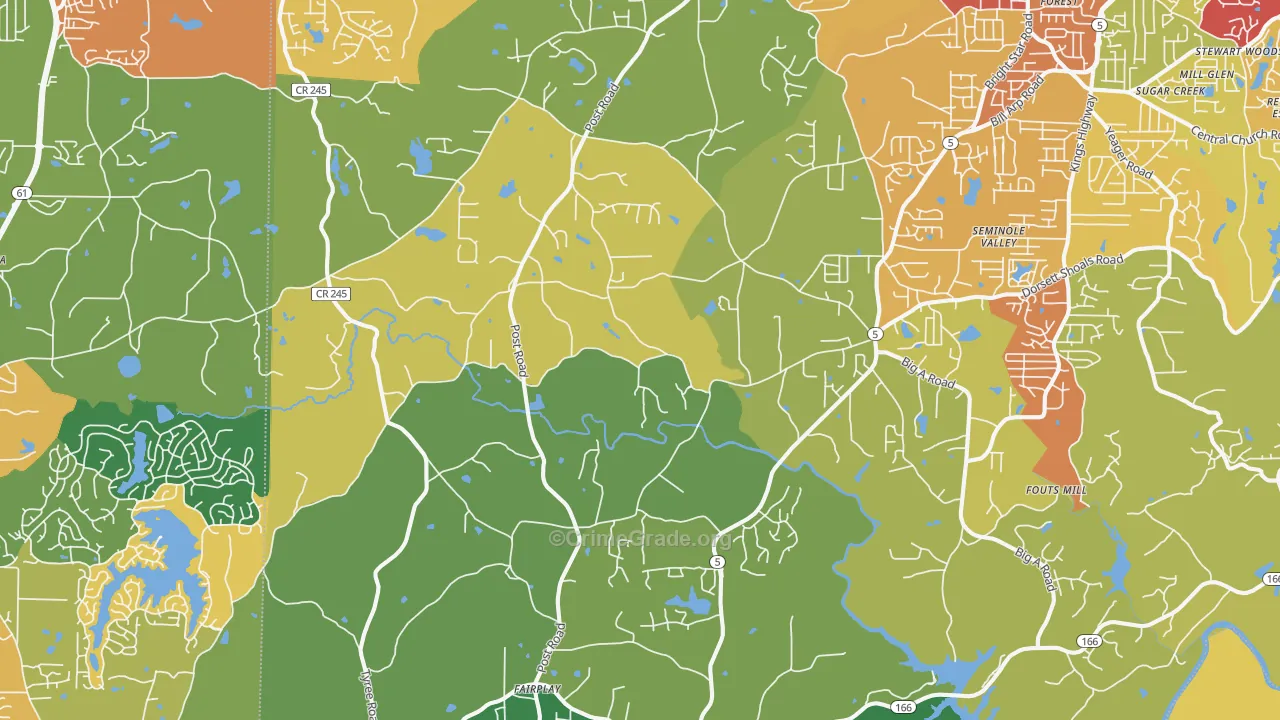 30187, GA Map of Theft Rates