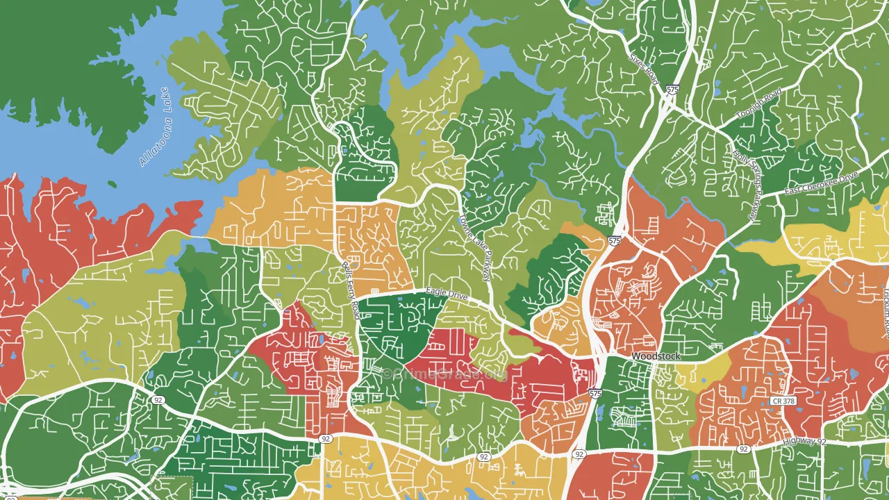 30189, GA Map of Theft Rates