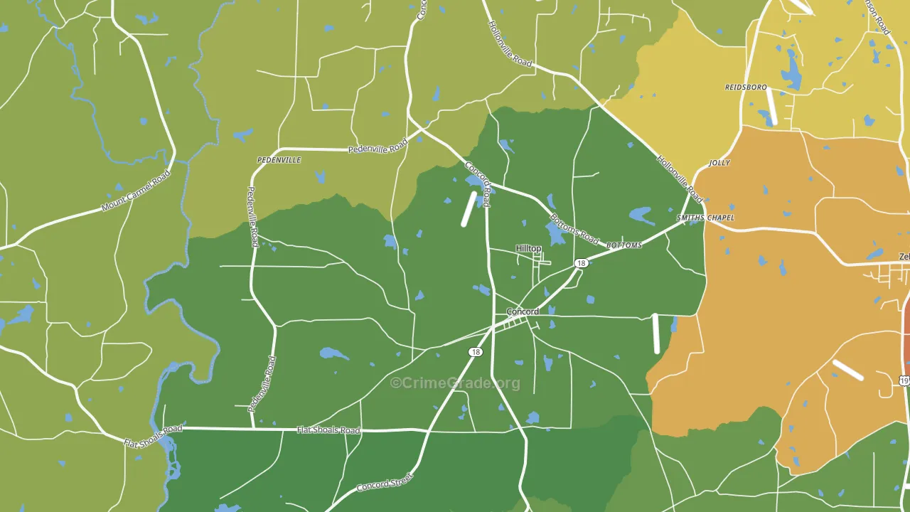 30206, GA Map of Theft Rates