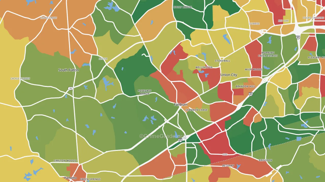 30213, GA Map of Theft Rates
