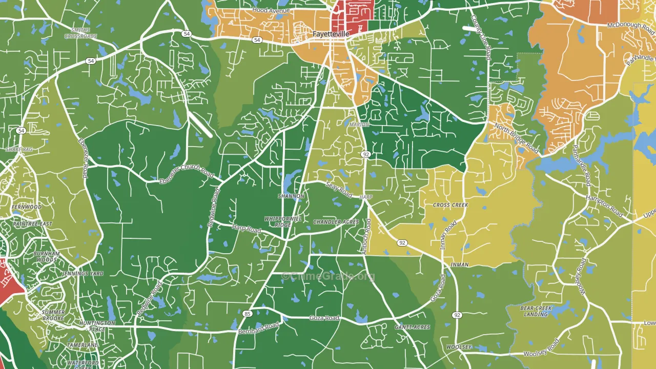 30215, GA Map of Theft Rates