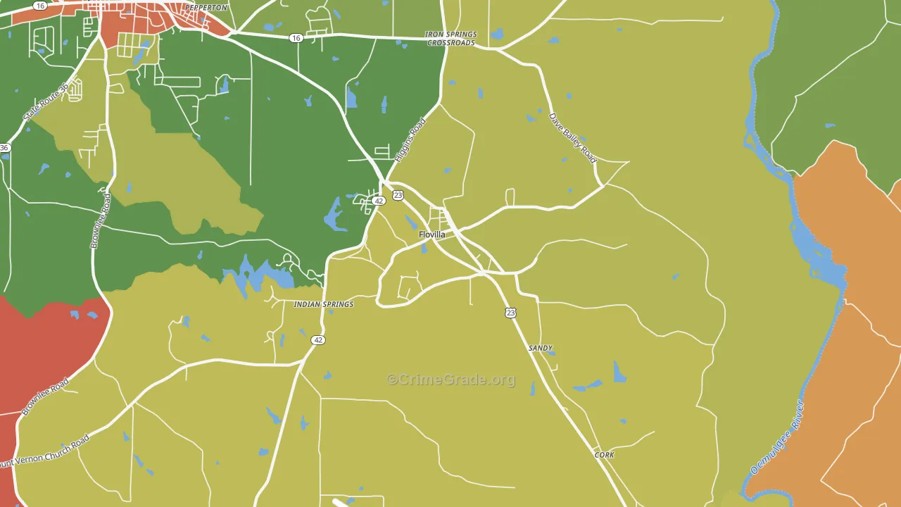 30216, GA Map of Theft Rates
