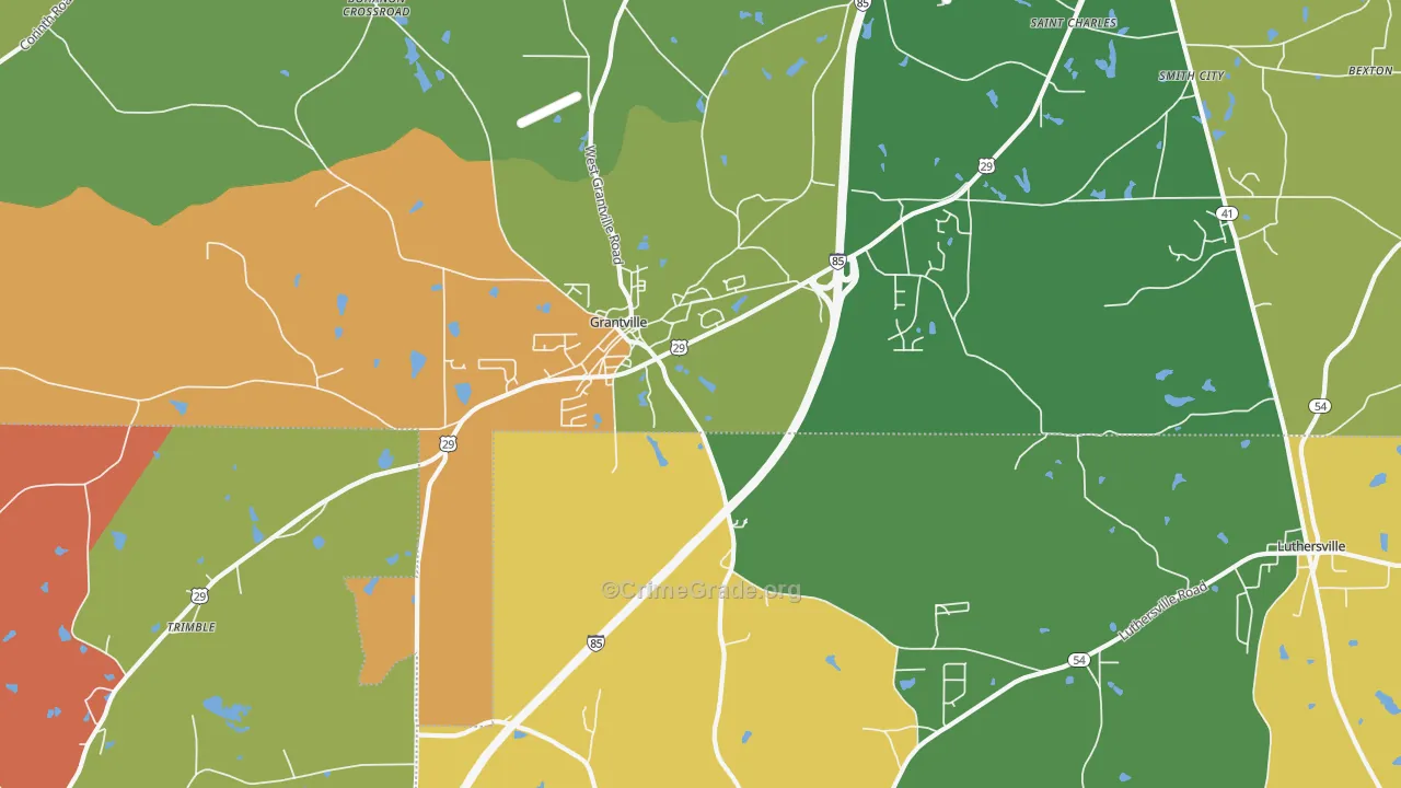 30220, GA Map of Theft Rates