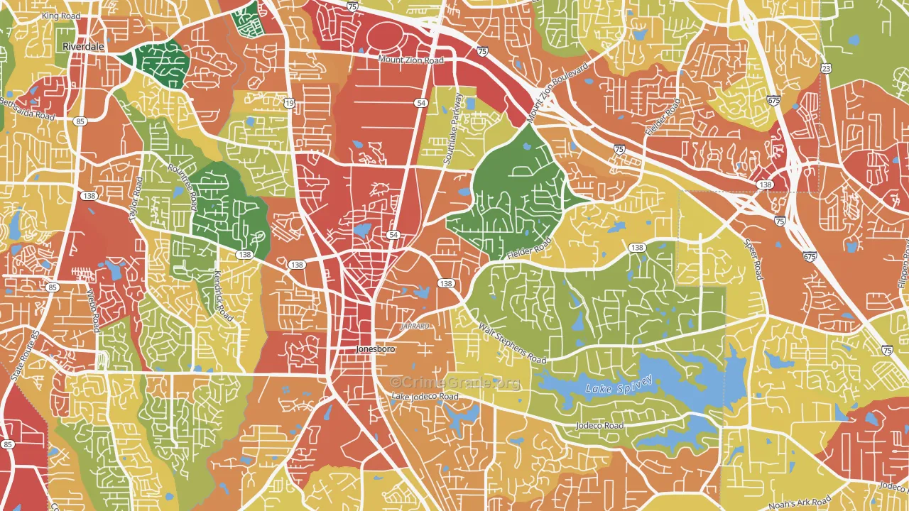 30236, GA Map of Theft Rates