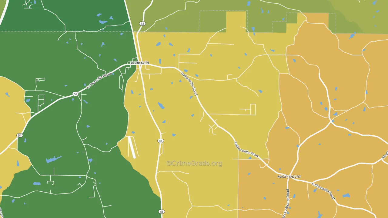 30251, GA Map of Theft Rates
