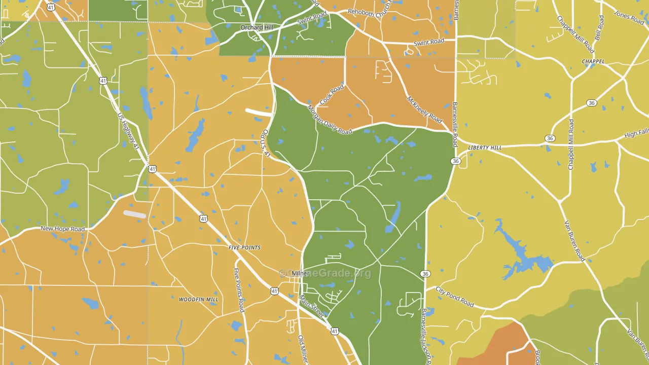 30257, GA Map of Theft Rates