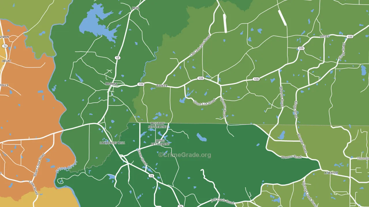 30258, GA Map of Theft Rates