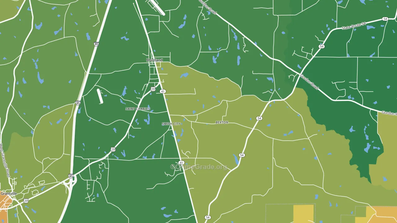 30259, GA Map of Theft Rates