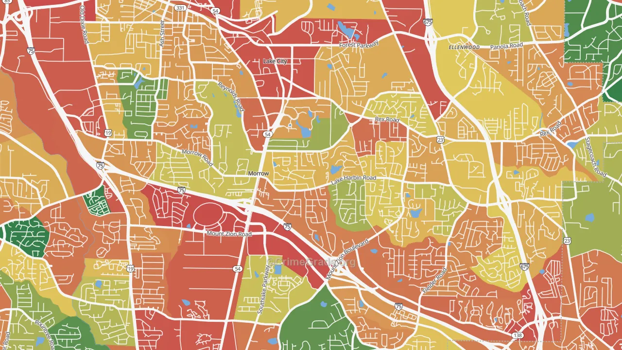 30260, GA Map of Theft Rates