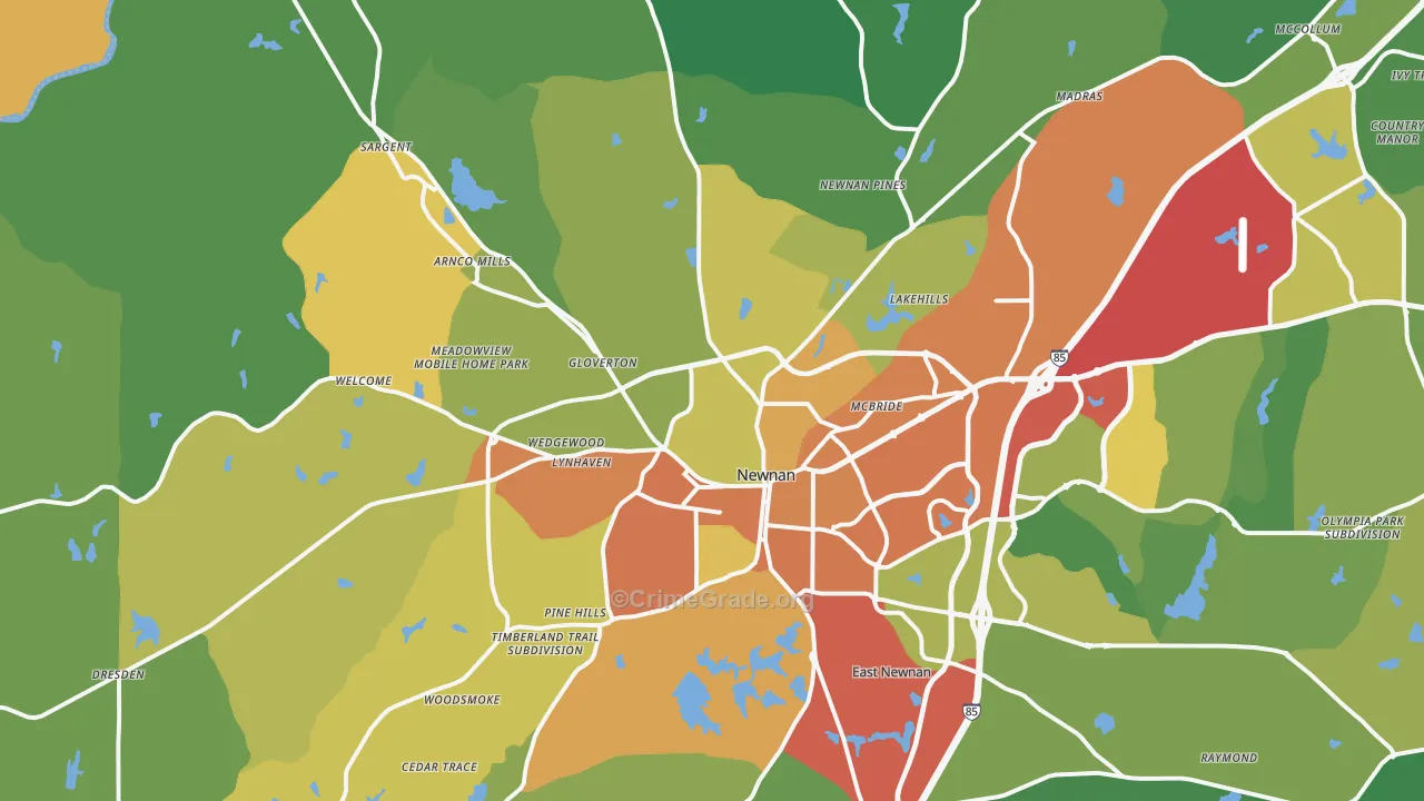 30263, GA Map of Theft Rates