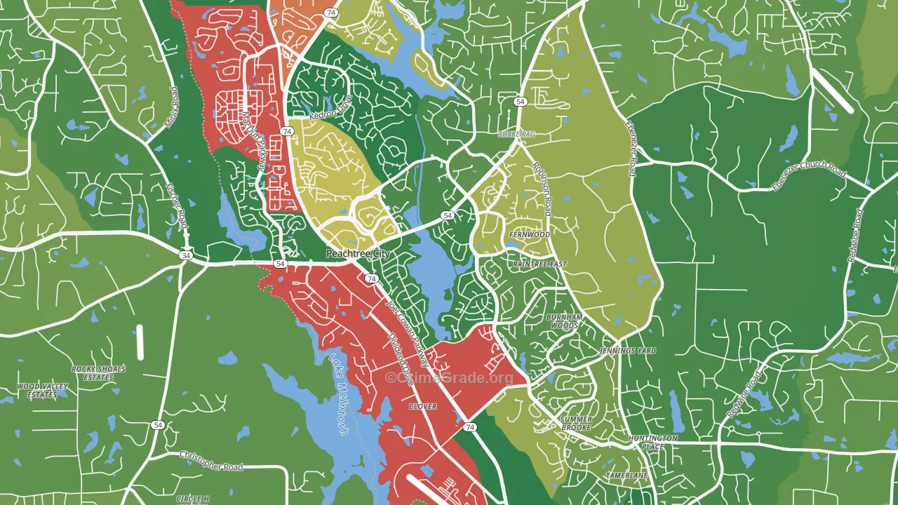 30269, GA Map of Theft Rates