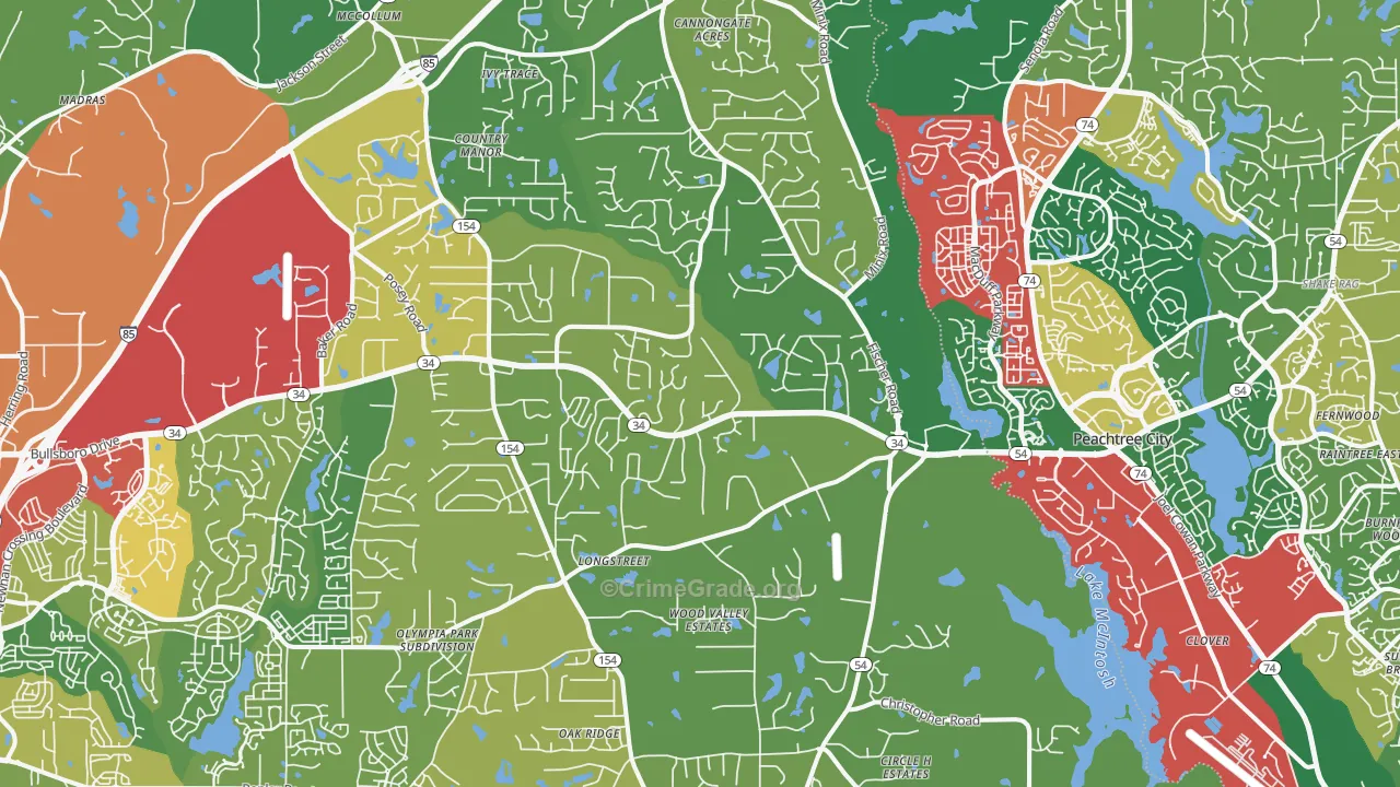 30277, GA Map of Theft Rates