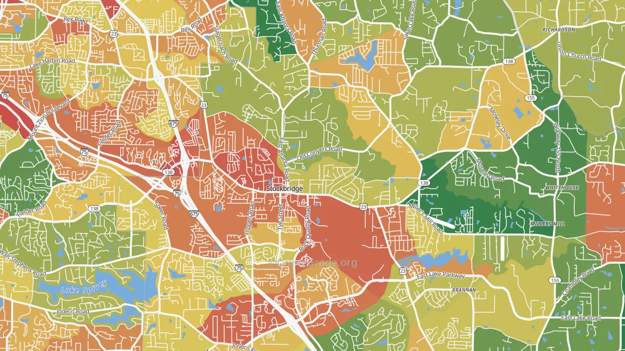 30281, GA Map of Theft Rates