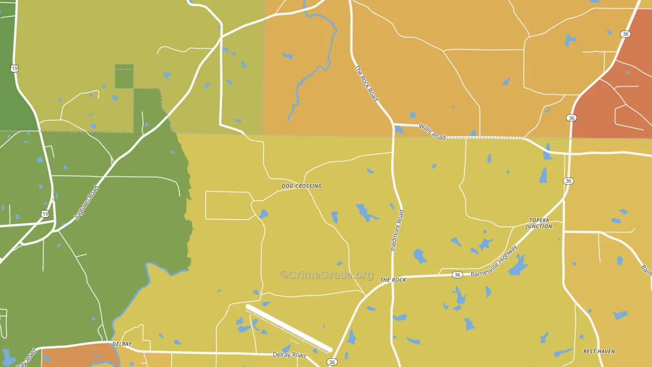 30285, GA Map of Theft Rates