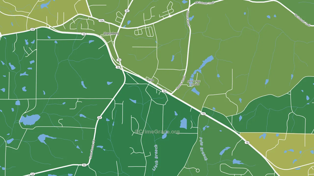 30289, GA Map of Theft Rates