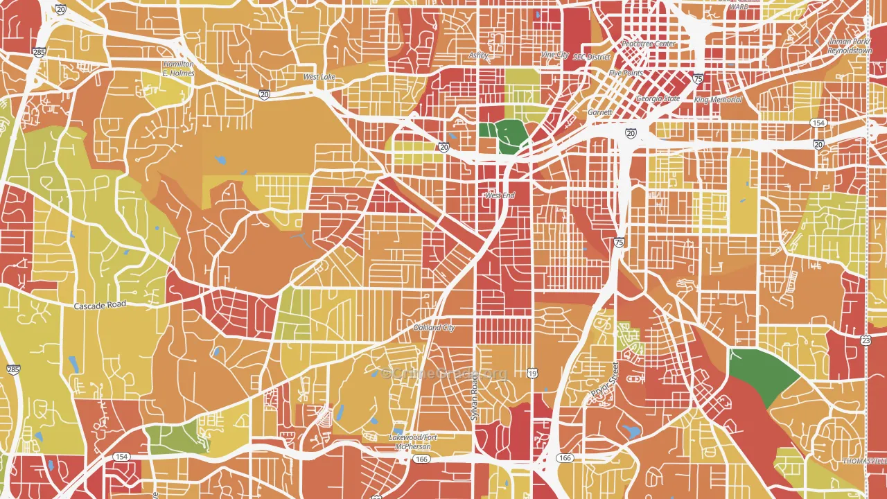 30310, GA Map of Theft Rates
