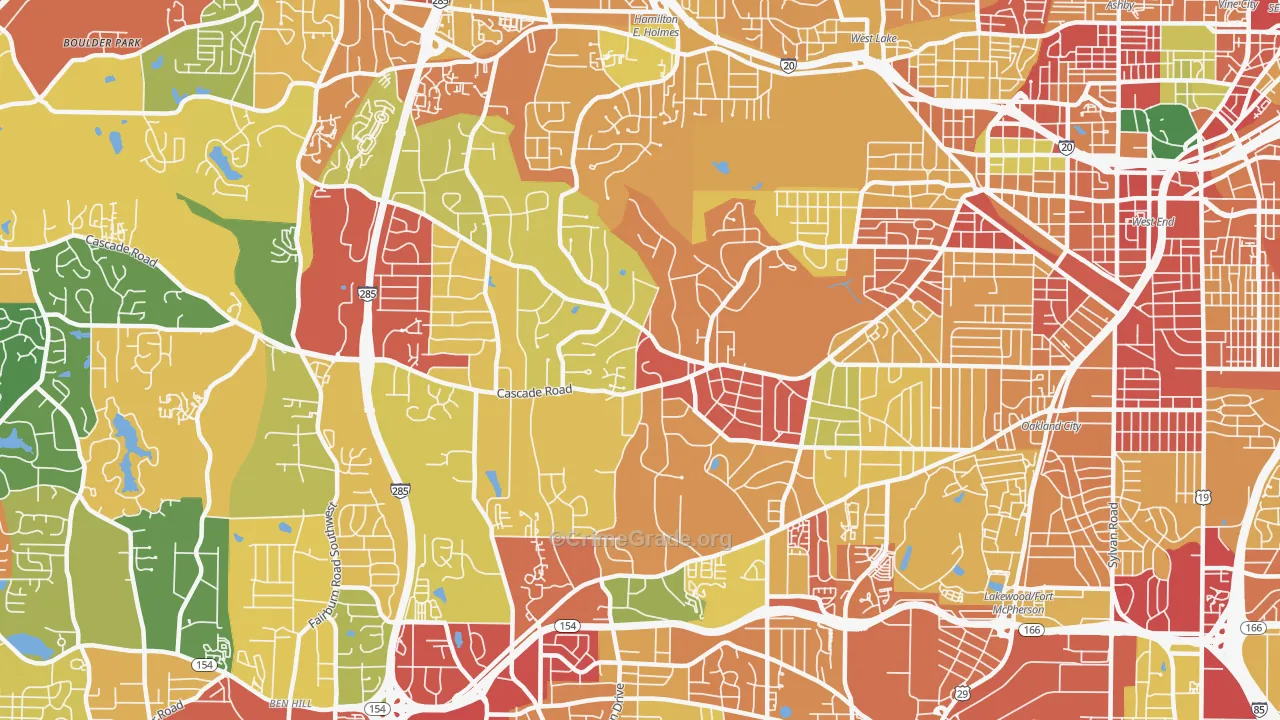 30311, GA Map of Theft Rates