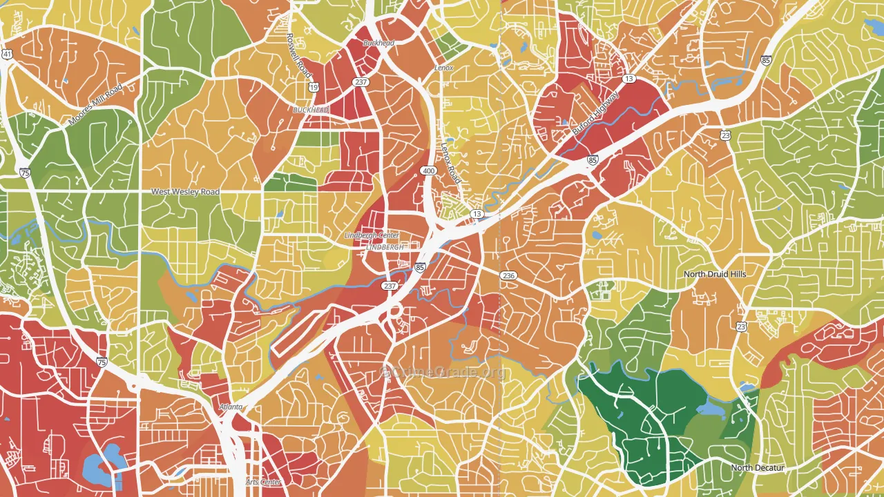 30324, GA Map of Theft Rates
