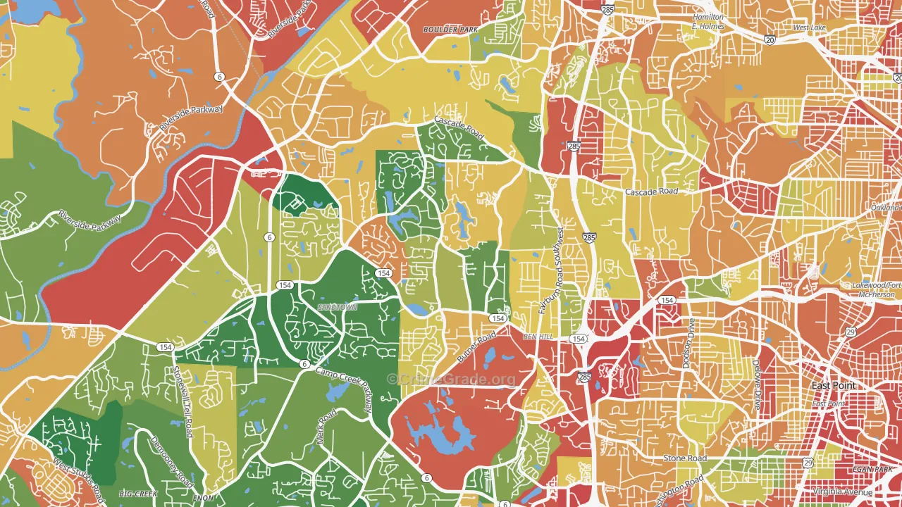30331, GA Map of Theft Rates