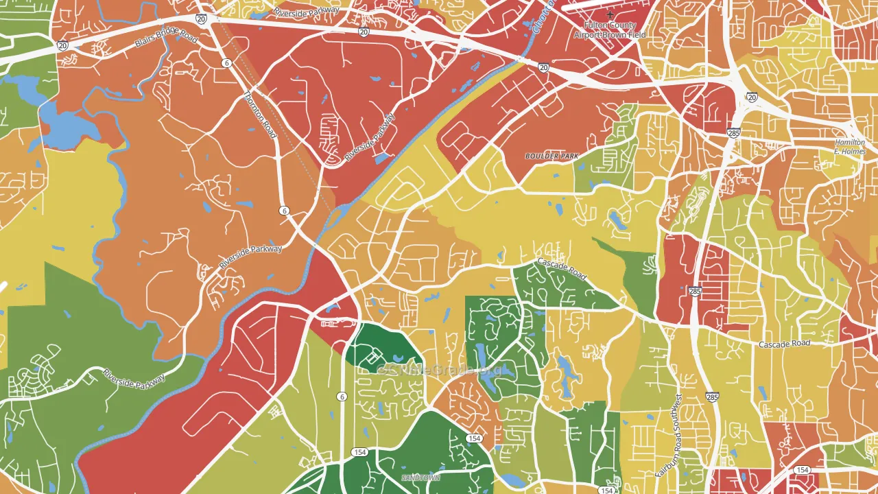 30336, GA Map of Theft Rates