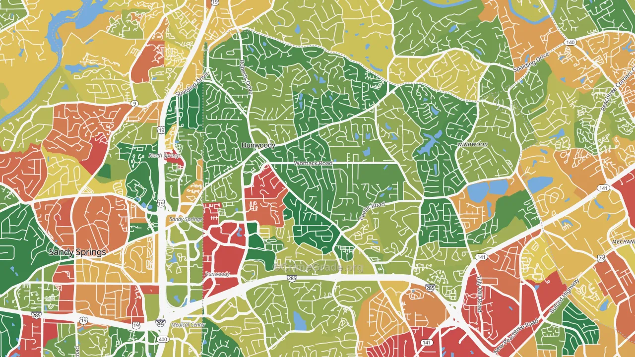 30338, GA Map of Theft Rates