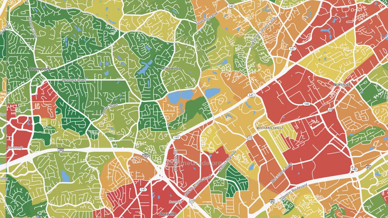 30360, GA Map of Theft Rates