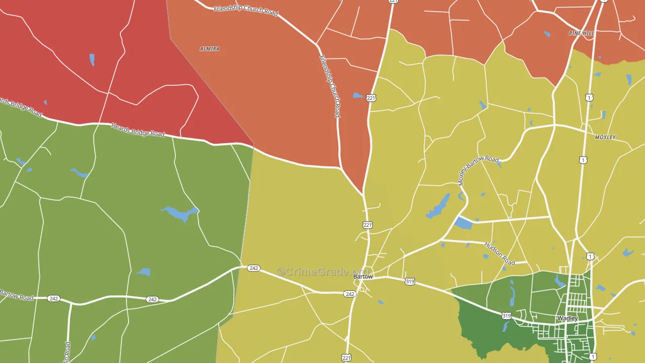30413, GA Map of Theft Rates