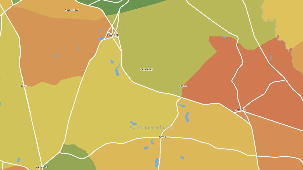 30415, GA Map of Theft Rates