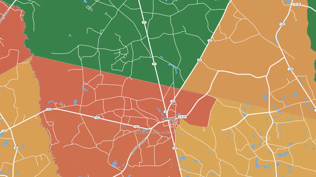 30420, GA Map of Theft Rates