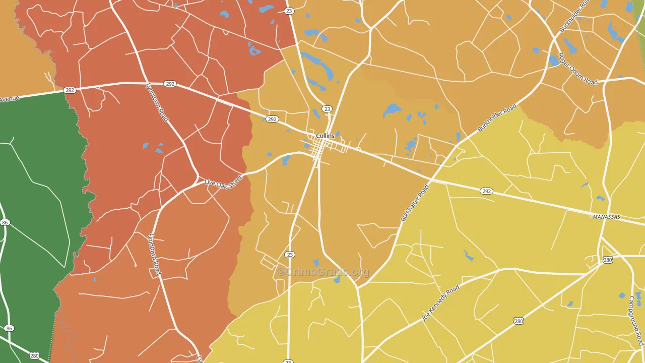 30421, GA Map of Theft Rates