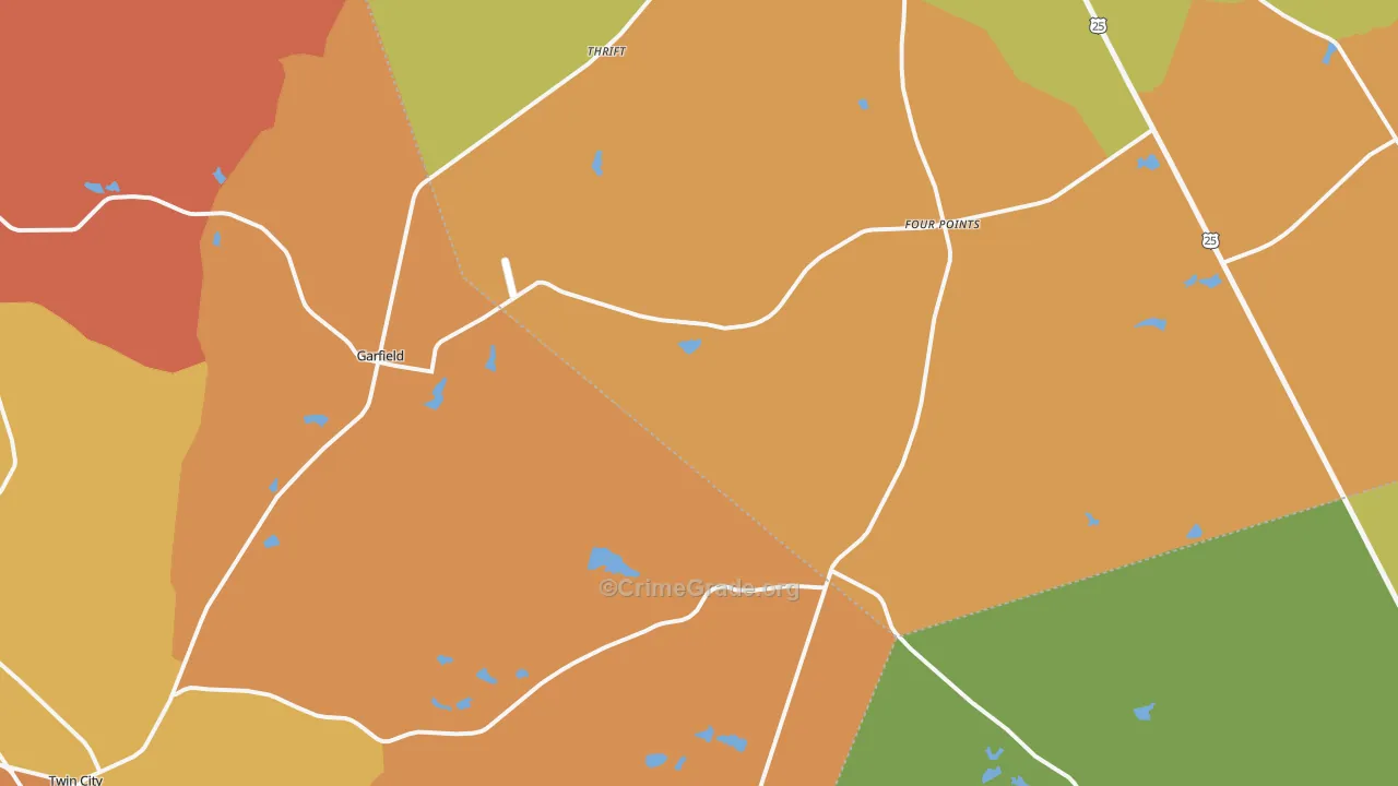 30425, GA Map of Theft Rates