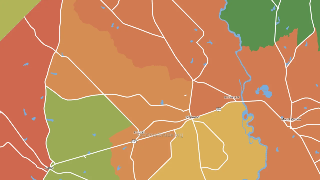 30428, GA Map of Theft Rates
