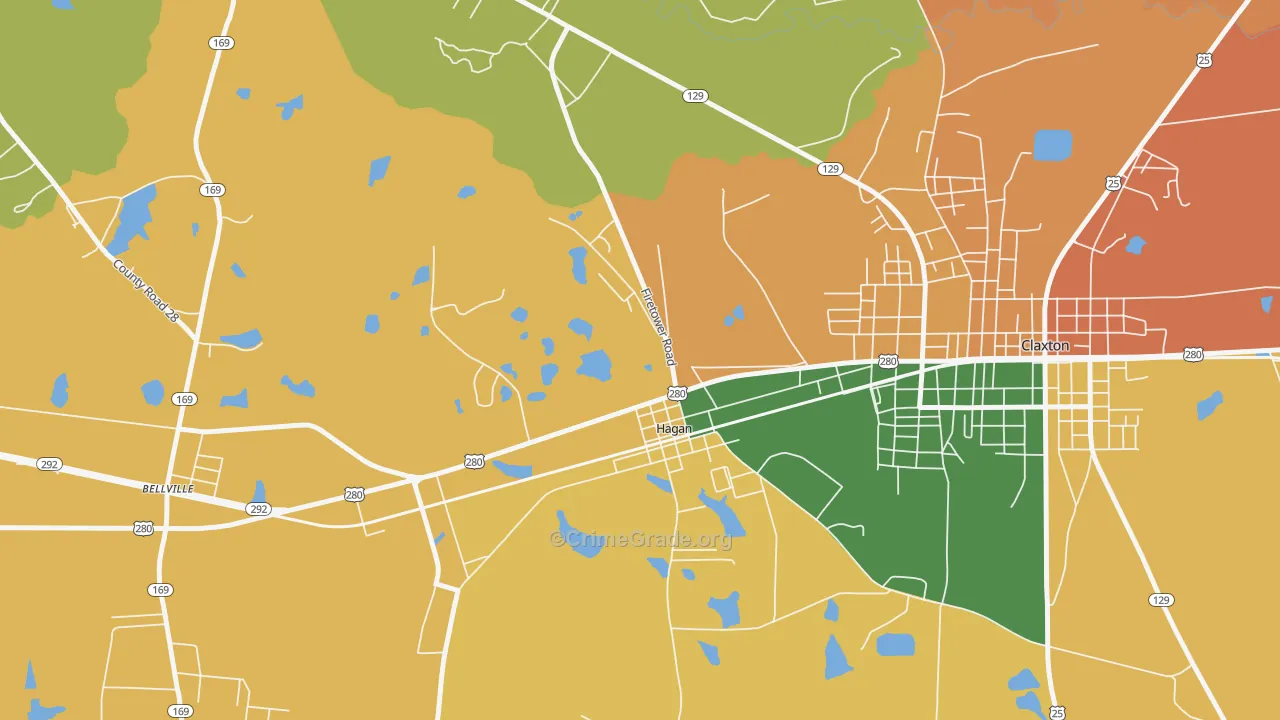 30429, GA Map of Theft Rates