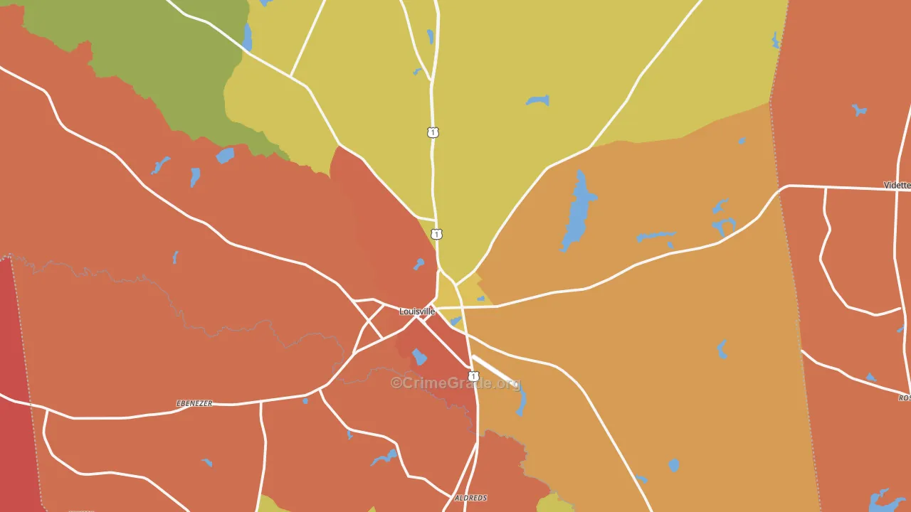 30434, GA Map of Theft Rates