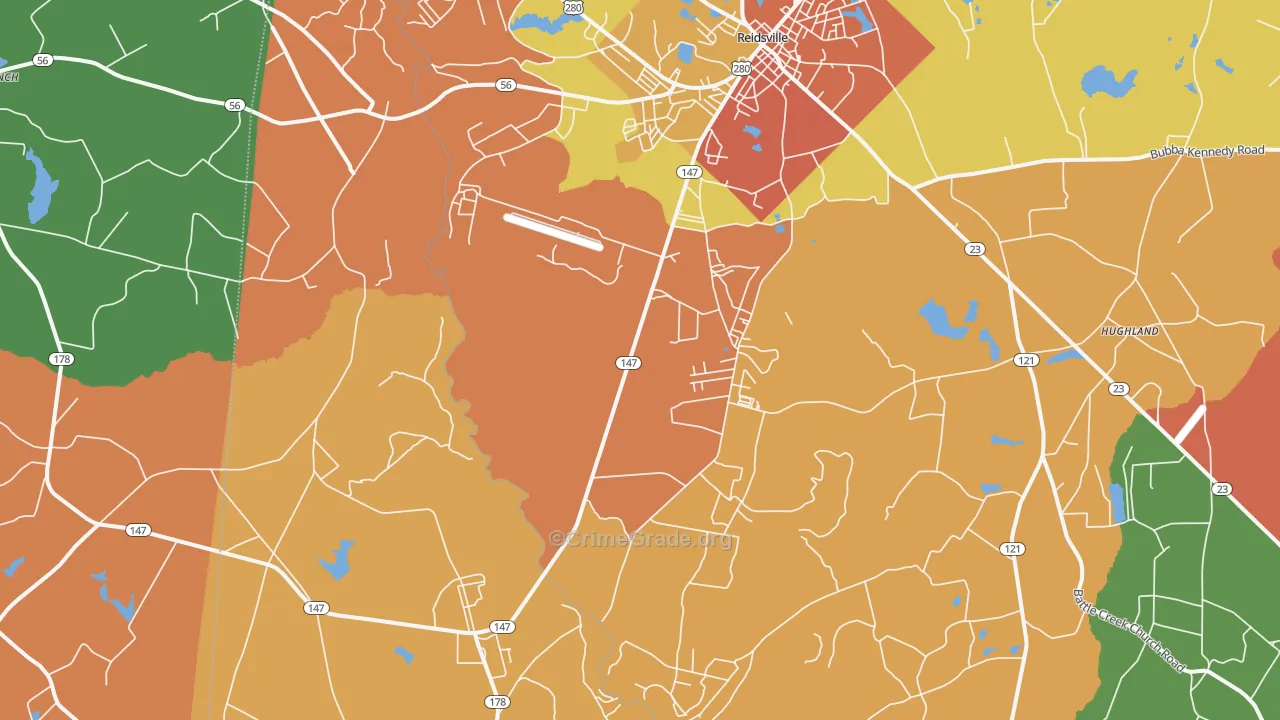 30453, GA Map of Theft Rates