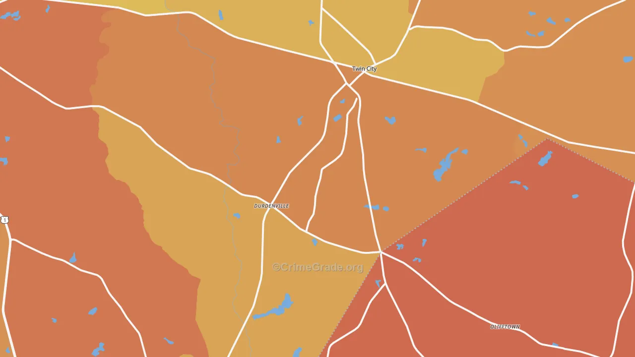 30471, GA Map of Theft Rates