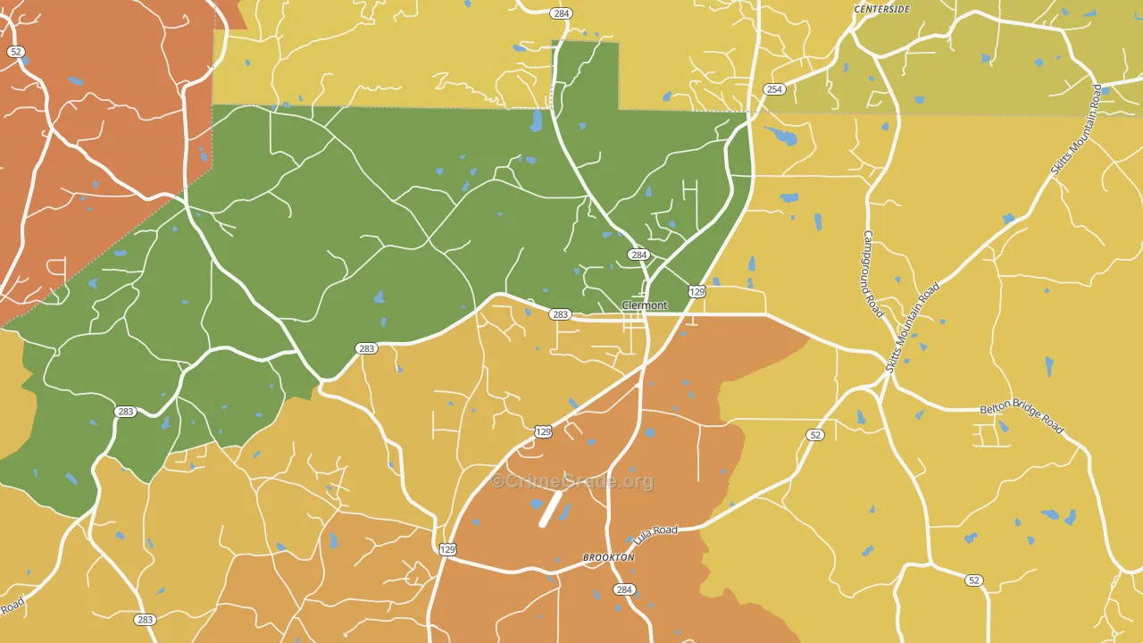 30527, GA Map of Theft Rates