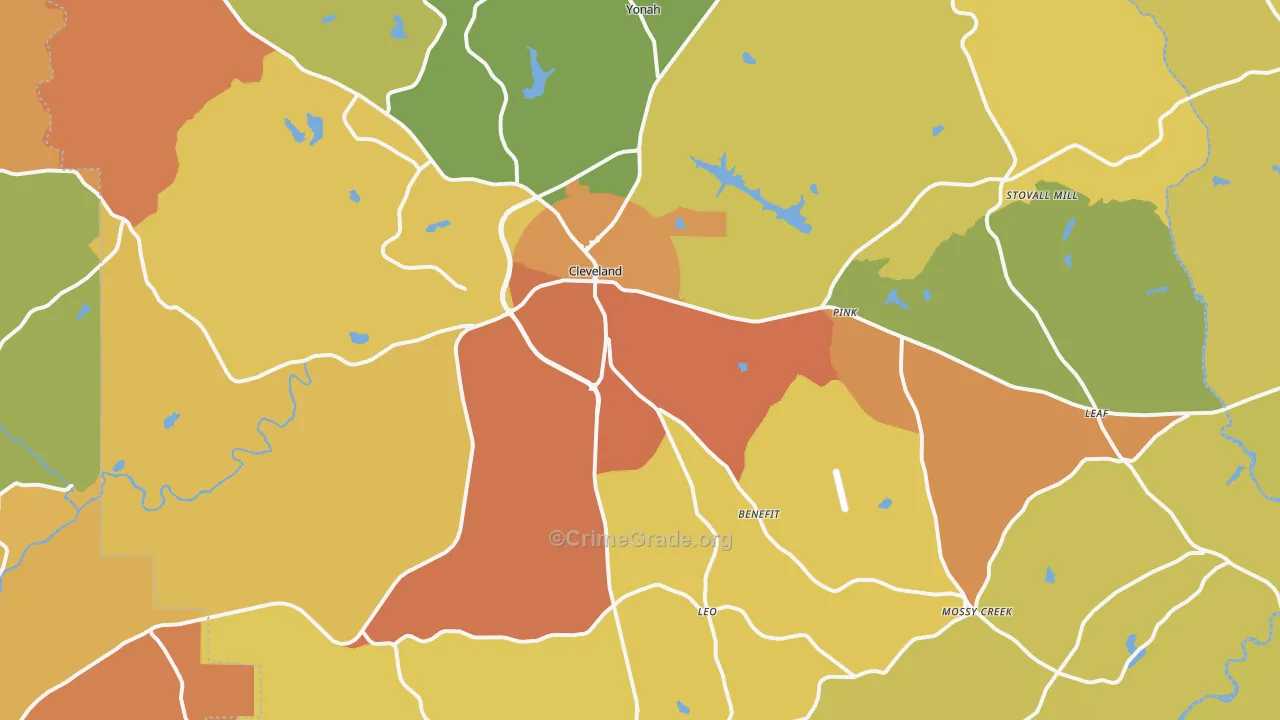 30528, GA Map of Theft Rates
