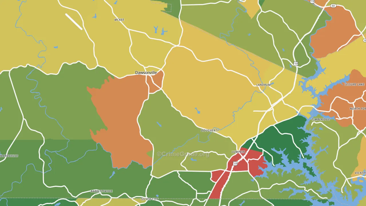 30534, GA Map of Theft Rates